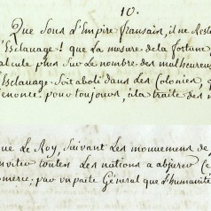 Extrait du cahier de dolances de Toulon-sur-Arroux, article 10, 1789 (2L377).