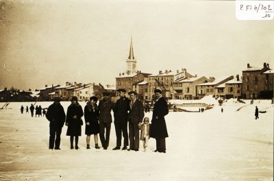 Photographie de la Sane gele, fvrier 1929 (2 Fi 4/202/10)