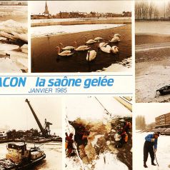 Carte postale de la Sane gele, janvier 1985 (6 Fi 7743)