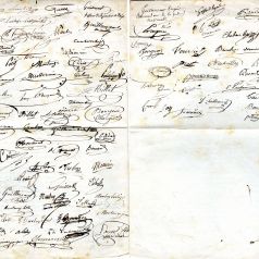 Signatures des ptitionnaires favorables au droit de vote secret, Louhans, juillet 1848, pages 2 et 3/3 (M 1095)