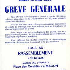 Mai 68 en Sane-et-Loire (tract, 1107 W 58)