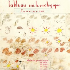 Tableau mtorologique, cole primaire de Genouilly (canton de Mont-Saint-Vincent), janvier 1953 (1257W280) 