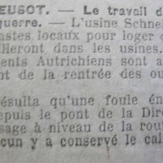 Le Progrès de Saône-et-Loire, 3 août 1916. ADSL PR 97/79