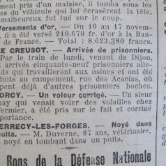 Le Progrès de Saône-et-Loire, 23 novembre 1916. ADSL PR 97/79