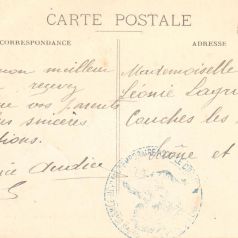 Correspondance envoyée depuis un hôpital du Creusot. Collection privée.
