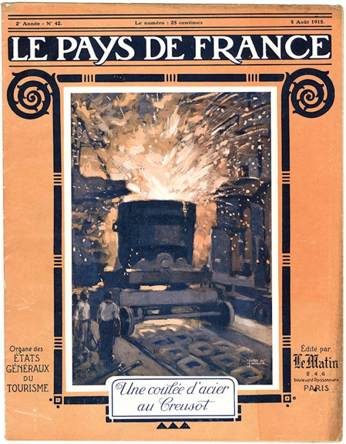 Le Pays de France. Couverture du n°42 du 5 août 1915. Collection particulière, reproduction D. Busseuil.