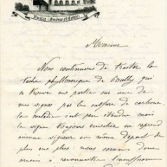 Lettre du comte de Montessus, maire de Rully, au Prfet de Sane-et-Loire, 29 octobre 1881 (M 2471)