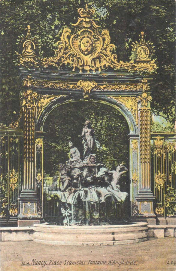 Nancy, Place Stanislas. Louis Rochette à son fils Lucien. Carte en circulation en septembre 1914. Collection Rochette.