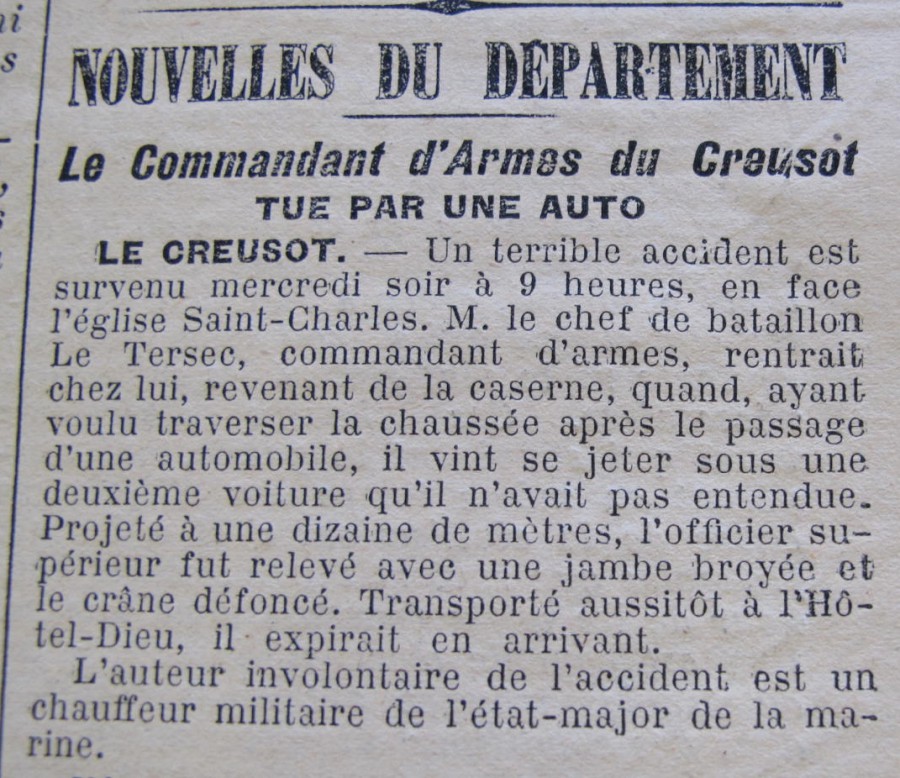 Le Progrès de Saône-et-Loire, 10 juillet 1915. ADSL PR 97/77