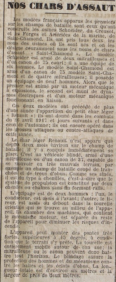 Le Progrès de Saône-et-Loire, 6 septembre 1918. ADSL PR 97/83
