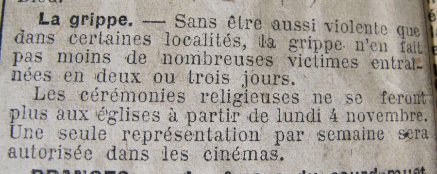 Le Progrès de Saône-et-Loire, 6 novembre 1918. ADSL PR 97/83