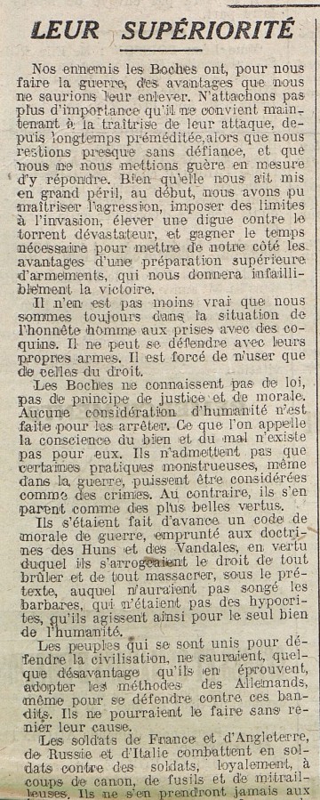 Le Progrès de Saône-et-Loire, 23 janvier 1916. ADSL, PR 97/78