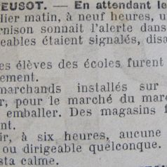 Le Progrès de Saône-et-Loire, 14 octobre 1916. ADSL, PR 97/79