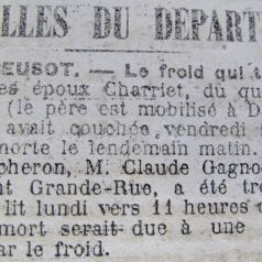 Le Progrès de Saône-et-Loire, 12 février 1917. ADSL PR 97/80