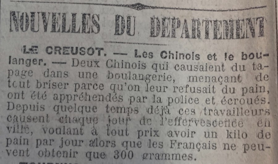 Le Progrès de Saône-et-Loire, 12 février 1918. ADSL, PR 97/82