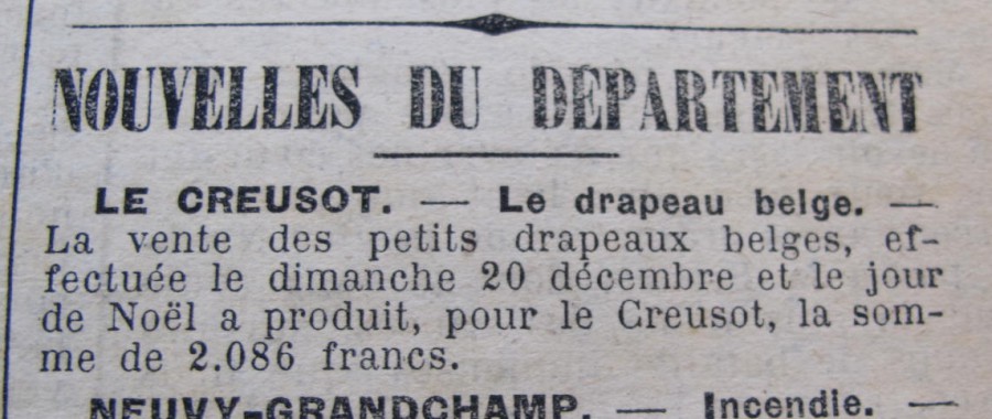 Le Progrès de Saône-et-Loire, 1er janvier 1915. ADSL PR 97/76