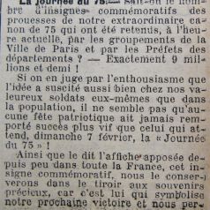 Le Progrès de Saône-et-Loire, 3 février 1915, page 1/2. ADSL PR 97/76