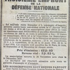 Le Progrès de Saône-et-Loire, 6 décembre 1917. ADSL PR 97/81