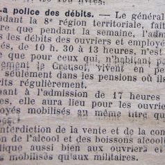 Le Progrès de Saône-et-Loire, 10 août 1915. ADSL PR 97/77