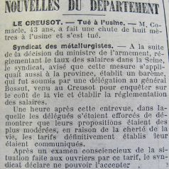 Le Progrès de Saône-et-Loire, 21 mai 1917. ADSL PR 97/80