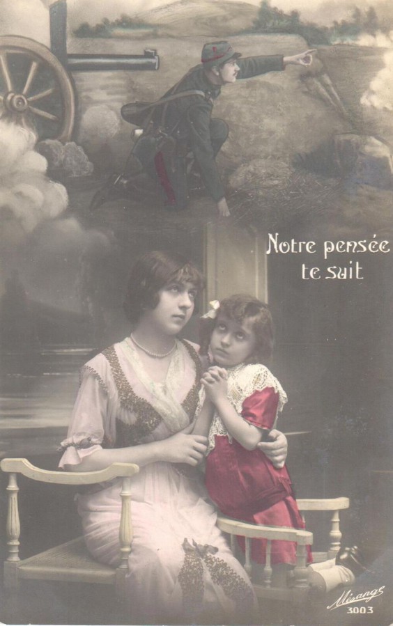 Marcel Rochette à son père, carte en circulation le 30 octobre 1914. Collection Rochette