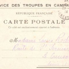 Louis à Francine, 29 septembre 1914. Collection Rochette
