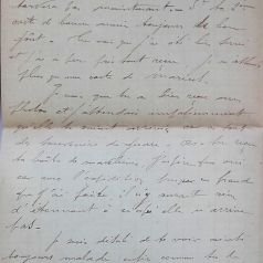 Lettre de Jean Jusot à son épouse Jeanne, 2 janvier 1915, page 2/4. CUCM, dépôt Famille Jusot