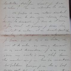 Lettre de Jean Jusot à son épouse Jeanne, 2 janvier 1915, page 3/4. CUCM, dépôt Famille Jusot