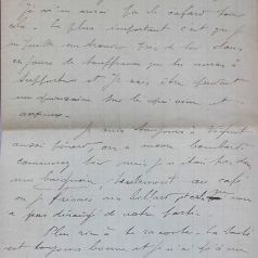 Lettre de Jean Jusot à son épouse Jeanne, 2 janvier 1915, page 4/4. CUCM, dépôt Famille Jusot