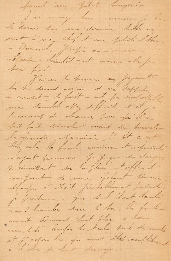 Lettre de Jean Jusot à son épouse Jeanne, 4 janvier 1915. CUCM, dépôt Famille Jusot