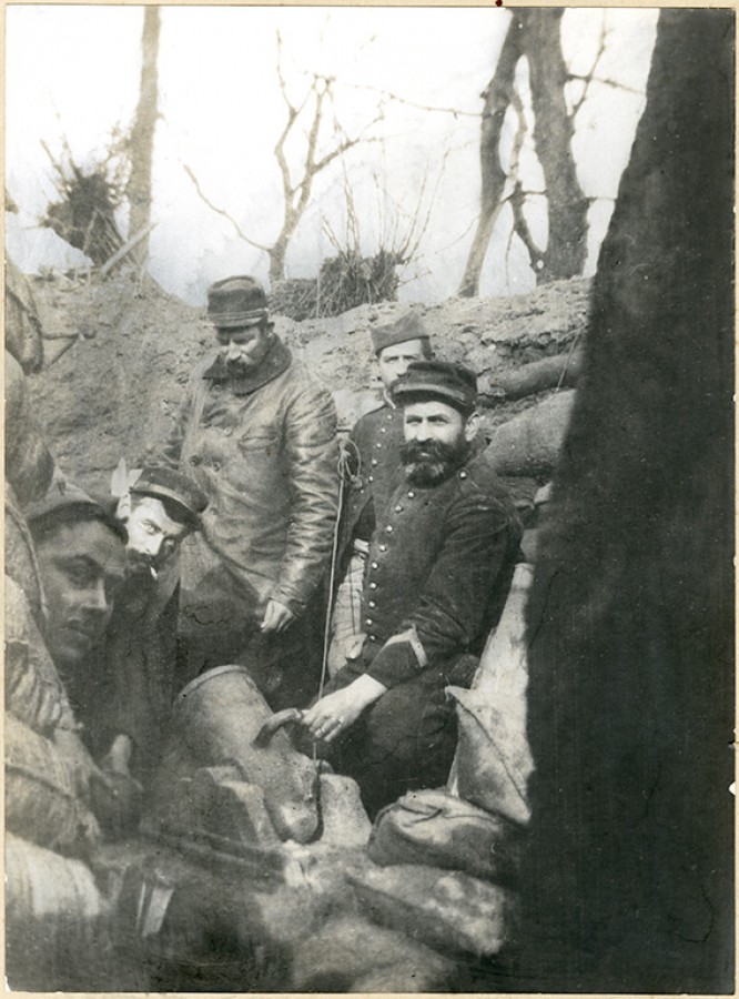 Louis Rochette au front, 16 février 1915. CUCM, document Ecomusée, reproduction D. Busseuil. Collection Rochette
