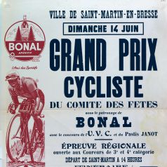 Affiche d'une course cycliste  Saint-Martin-en-Bresse (8Fi 1347)