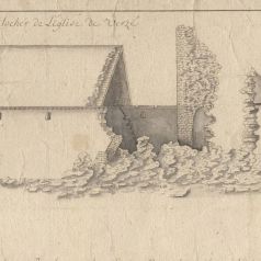Une histoire de clocher (ruines du clocher de Verzé, G 422)