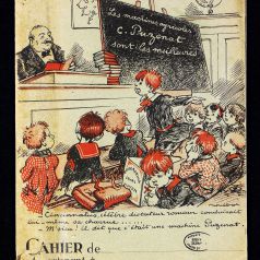 Cahier d'colier de 1923 avec publicit pour Puzenat en couverture J 1080