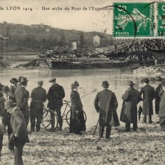 Exposition de Lyon 1914, une arche du pont de l'exposition (20 Fi 796)