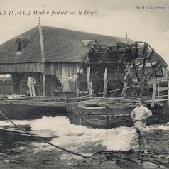 Navilly, moulin flottant sur le Doubs (20 Fi 2454)