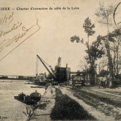 Andrzieux, chantier d'extraction de sable de la Loire (20 Fi 2091)